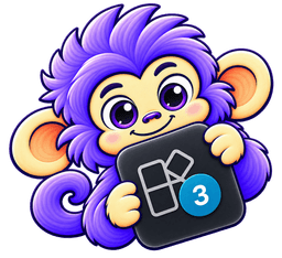 Loggy the mascot hugging an extensions icon
